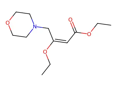Ethyl 3-ethoxy-4-morpholin-4-ylbut-2-enoate structure