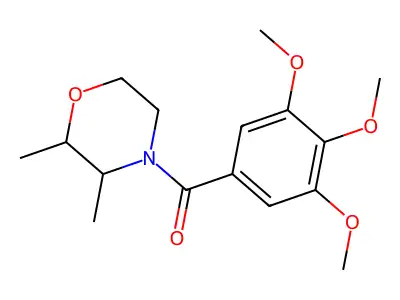 (2,3-Dimethylmorpholin-4-yl)(3,4,5-trimethoxyphenyl)methanone structure