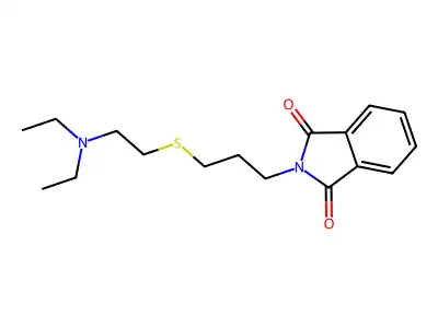 Phthalimide, N-(3-(2-(diethylamino)ethylthio)propyl)- structure