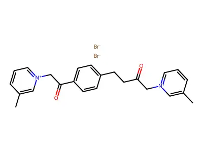 3-Picolinium, 1,1'-(4'',beta-phenethylenebis(carbonylmethyl))di-, dibromide structure