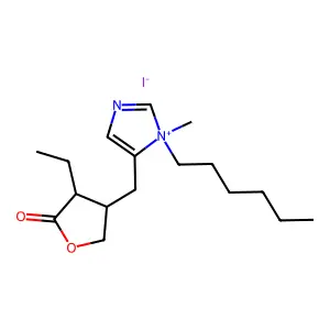 N-己基毛果芸香碱碘化物 structure