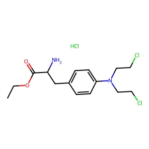 Melphalan ethyl ester hydrochloride structure