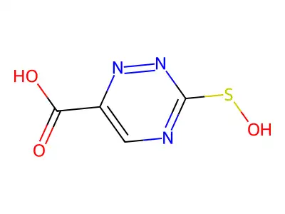 as-Triazine-6-carboxylic acid, 3-sulfeno- structure