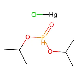 Mercury, chloro(diisopropoxyphosphinyl)- structure