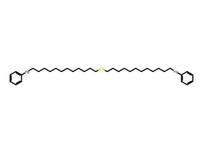Mercury, thiodi(dodecamethylene)bis(phenyl- structure