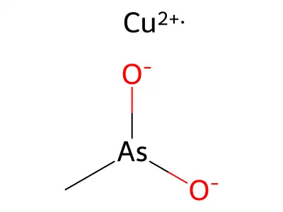 Copper(2+) methylarsonite structure