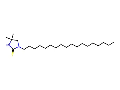 2-Imidazolidinethione, 4,4-dimethyl-1-octadecyl- structure