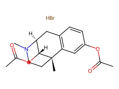 alpha-2',9-Diacetoxy-5-methyl-2(N)-methyl-6,7-benzomorphan hydrobromide structure