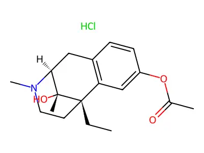 alpha-9-Acetoxy-2'-hydroxy-5-ethyl-9-methyl-2(N)-methyl-6,7-benzomorphan hydrochloride structure