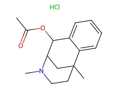 8-Acetoxy-2,5-dimethyl-6,7-benzomorphan hydrochloride structure