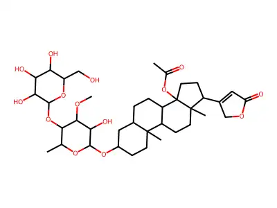 Odorobioside G monoacetate structure
