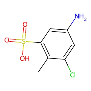 4-氨基-6-氯甲苯-2-磺酸 structure