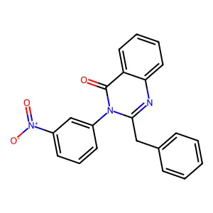 2-Benzyl-3-(3-nitrophenyl)quinazolin-4-one structure