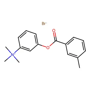 Ammonium, (3-hydroxyphenyl)trimethyl-, bromide, m-toluate (ester) structure