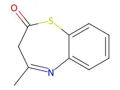 1,5-Benzothiazepin-2(3H)-one, 4-methyl- structure