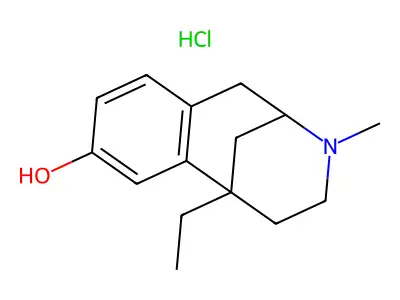 2'-Hydroxy-5-ethyl-2(N)-methyl-6,7-benzomorphan hydrochloride structure