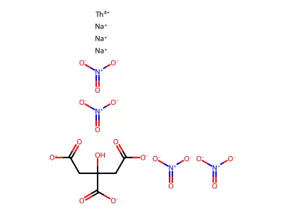 Thorium(IV) nitrate, mixed with trisodium citrate structure