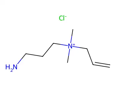Allyl(3-aminopropyl)dimethylammonium chloride structure