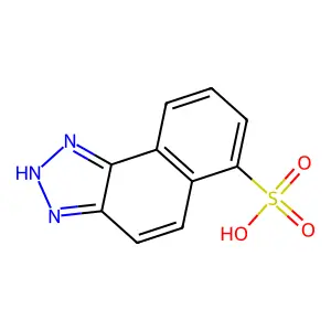 1H-萘并[1,2-d]三唑-6-磺酸 structure