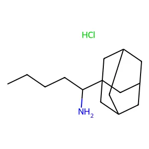 Tricyclo(3.3.1.13,7)decane-1-methanamine, alpha-butyl-, hydrochloride (1:1) structure