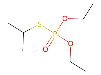 Phosphorothioic acid, O,O-diethyl S-isopropyl ester structure