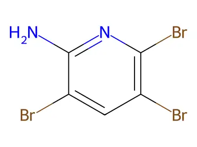 3,5,6-Tribromopyridin-2-amine structure