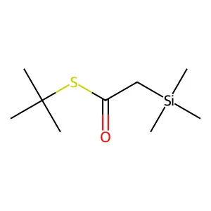 S-tert-Butyl (trimethylsilyl)ethanethioate structure