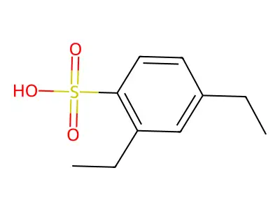 2,4-Diethylbenzenesulphonic acid structure
