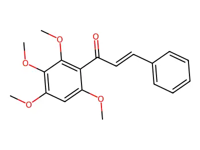 2-Propen-1-one, 3-phenyl-1-(2,3,4,6-tetramethoxyphenyl)- structure