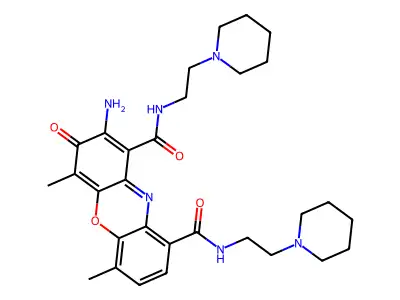N,N'-Bis(2-piperidinoethyl)actinocindiamide structure