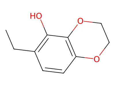 6-Ethyl-2,3-dihydro-1,4-benzodioxin-5-ol structure