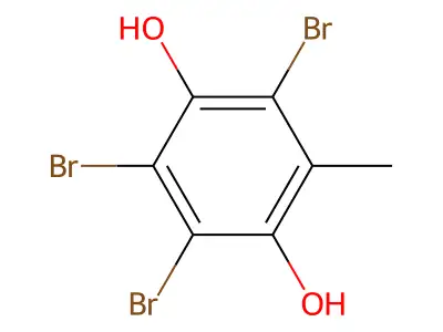 Hydroquinone, 2-methyl-3,5,6-tribromo- structure