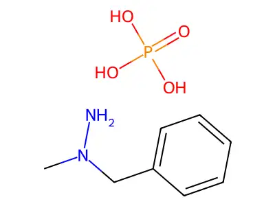 Hydrazine, N-benzyl-N-methyl-, hydrogen phosphate structure