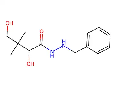 Hydrazine, 2-benzyl-1-pantoyl- structure