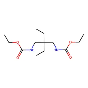 Carbamic acid, (2,2-diethyl-1,3-propylene)di-, diethyl ester structure