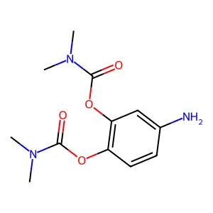 Carbamic acid, dimethyl-, 4-amino-o-phenylene ester structure