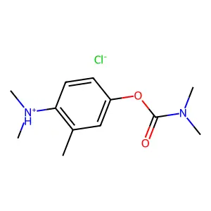 4-(Dimethylamino)-3-methylphenyl dimethylcarbamate--hydrogen chloride (1/1) structure