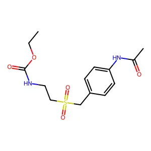 Carbamic acid, N-(p-acetamidobenzylsulfonyl)ethyl-, ethyl ester structure