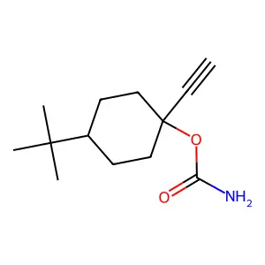 Carbamic acid, 4-tert-butyl-1-ethynylcyclohexyl ester structure