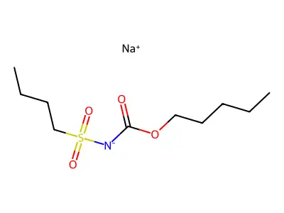 N-(丁磺酰基)氨基甲酸戊酯 structure
