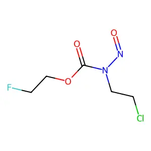 Carbamic acid, (2-chloroethyl)nitroso-, 2-fluoroethyl ester structure