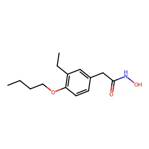 2-(4-丁氧基-3-乙基苯基)乙酰氧肟酸 structure