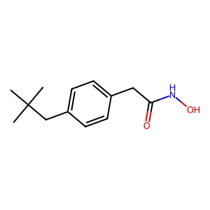 (对叔戊基苯基)乙酰氧肟酸 structure
