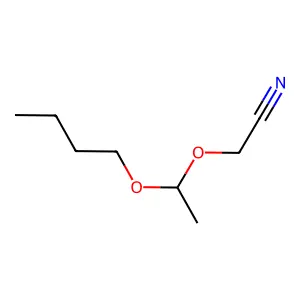 2-(1-丁氧基乙氧基)乙腈 structure