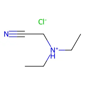 (Diethylamino)acetonitrile--hydrogen chloride (1/1) structure