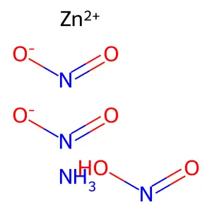 亚硝酸铵锌(3:1:1) structure