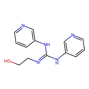 Guanidine, 1,3-bis(3-pyridyl)-2-(2-hydroxyethyl)- structure