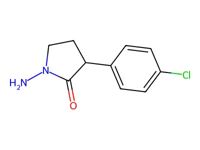 1-Amino-3-(4-chlorophenyl)pyrrolidin-2-one structure