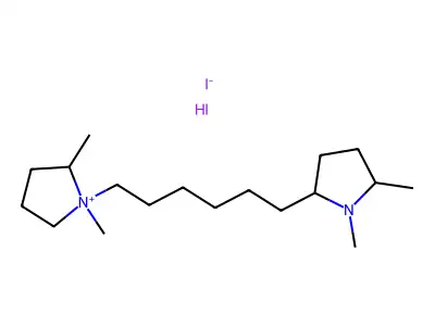 Pyrrolidinium, 1,2'-hexamethylenebis(1,2-dimethyl- structure