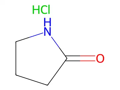 2-Pyrrolidone, hydrochloride structure